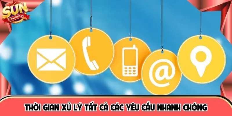 Thời gian xử lý tất cả các yêu cầu nhanh chóng